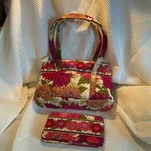 Vera Bradley Purse & Wallet Hello Dahlia